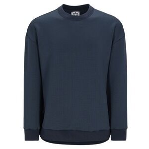 NWT Obermeyer Explorer Tech Crew Pullover Sweatshirt Mens M Blue Nights Polartec